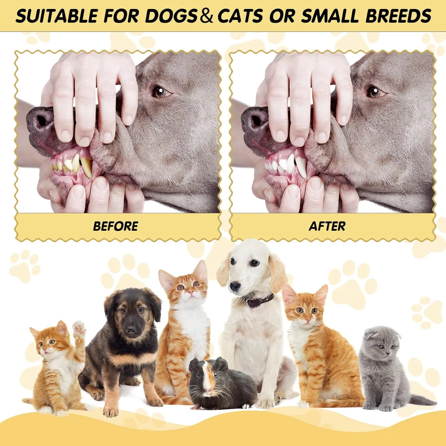 Three Sided for Cat Dog Tooth Cleaning Brush Soft Pet Toothbrush