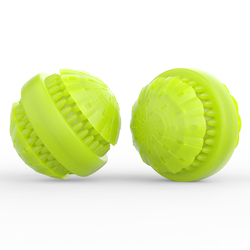 Eco-Friendly Silicone Pet Chew Toy Ball Waterproof Rechargeable RGB 4 Colors LED Light up Dog Chewing Toys Ball