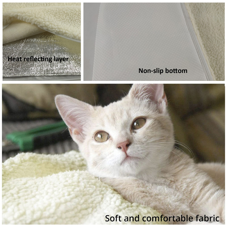 Faactory Wholesale Pet Self-Heating Mat Dog Thermal Warm Pad Blanket