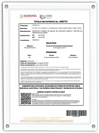 Patent Certificate 8