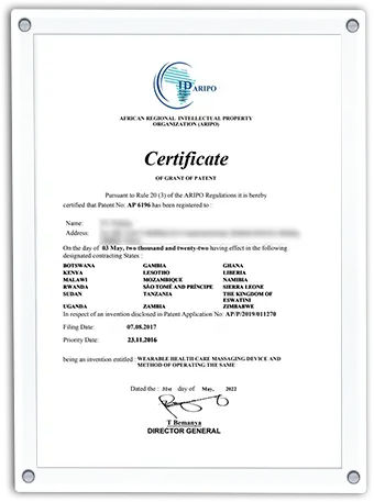 Patent Certificate 9
