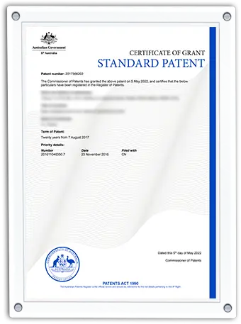 Patent Certificate 6