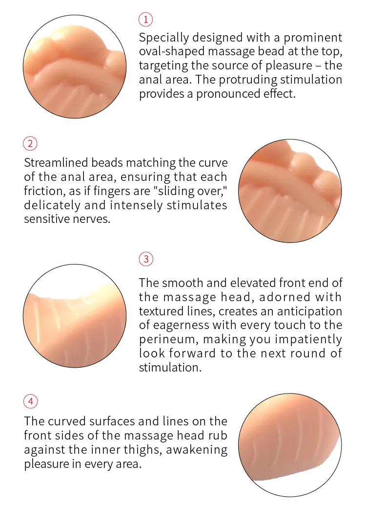 Standard-Size Massage Head Ergonomic Design