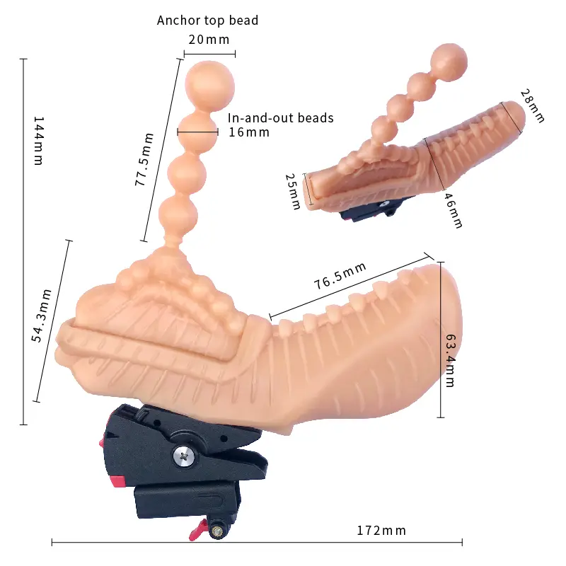CE Certification COMFLY®Anal Bead Massage Head with Vertical Insertion Exporter, Manufacturer