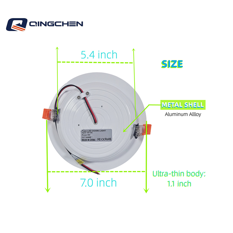 LED Panel Light 8W Backlit Round Panel Light Downlight