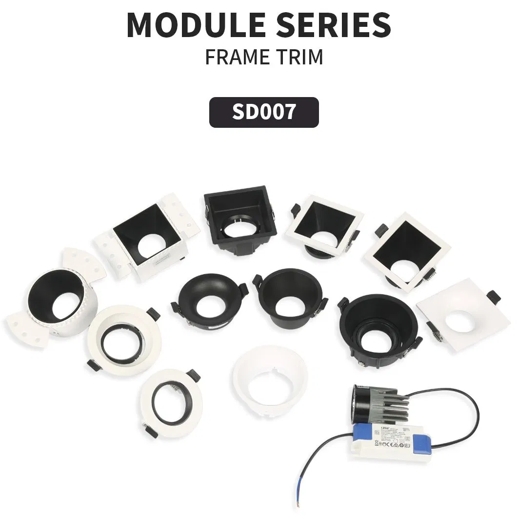 GU10 MR16 LED Recessed Down Light Trim Spotlight Housing Downlight Module