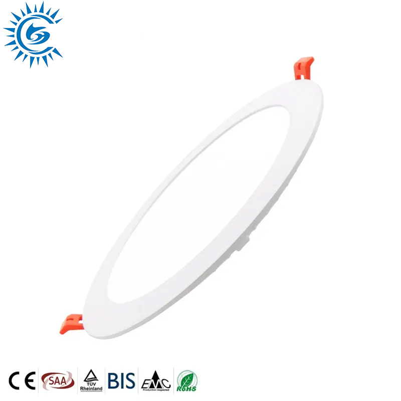Black Chrome Ultra-Thin 3CCT Dimmable AC85-265V 3W 6W 9W 12W 18W 20W 24W Round Recessed Ceiling Light LED Panel Light