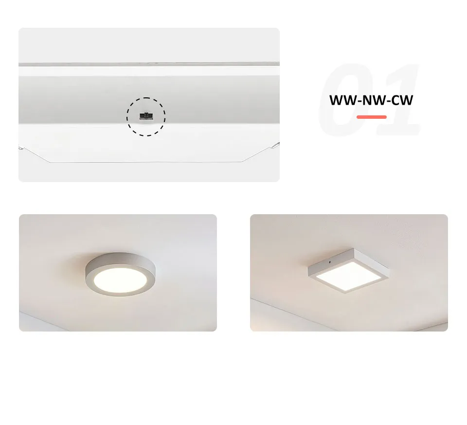 LED Panel Square Light Fixture