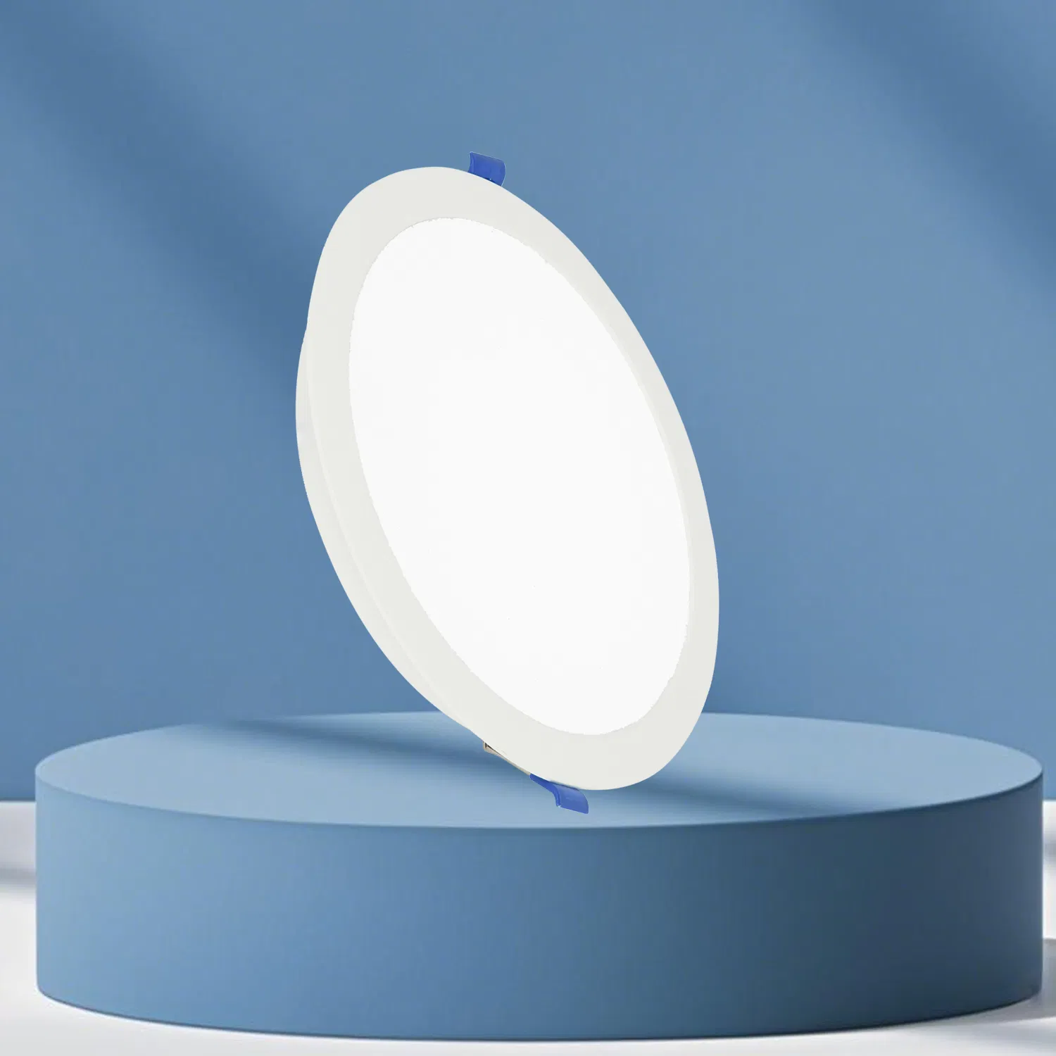 White Body Lamp Lighting Recessed Round LED Panel Light