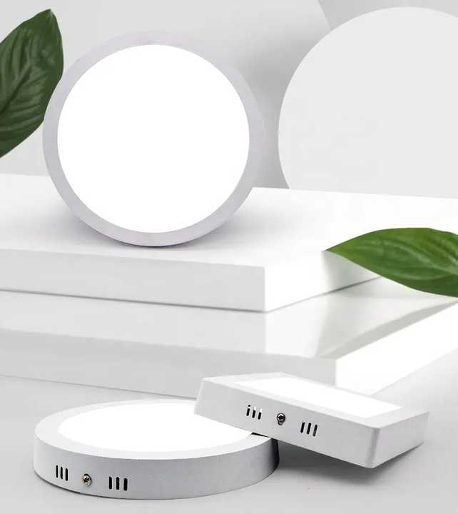 Aluminum Round Square LED Panel Light Surface Mounted AC85-265V for Indoor Use in Bedrooms Offices Shops &amp; Markets