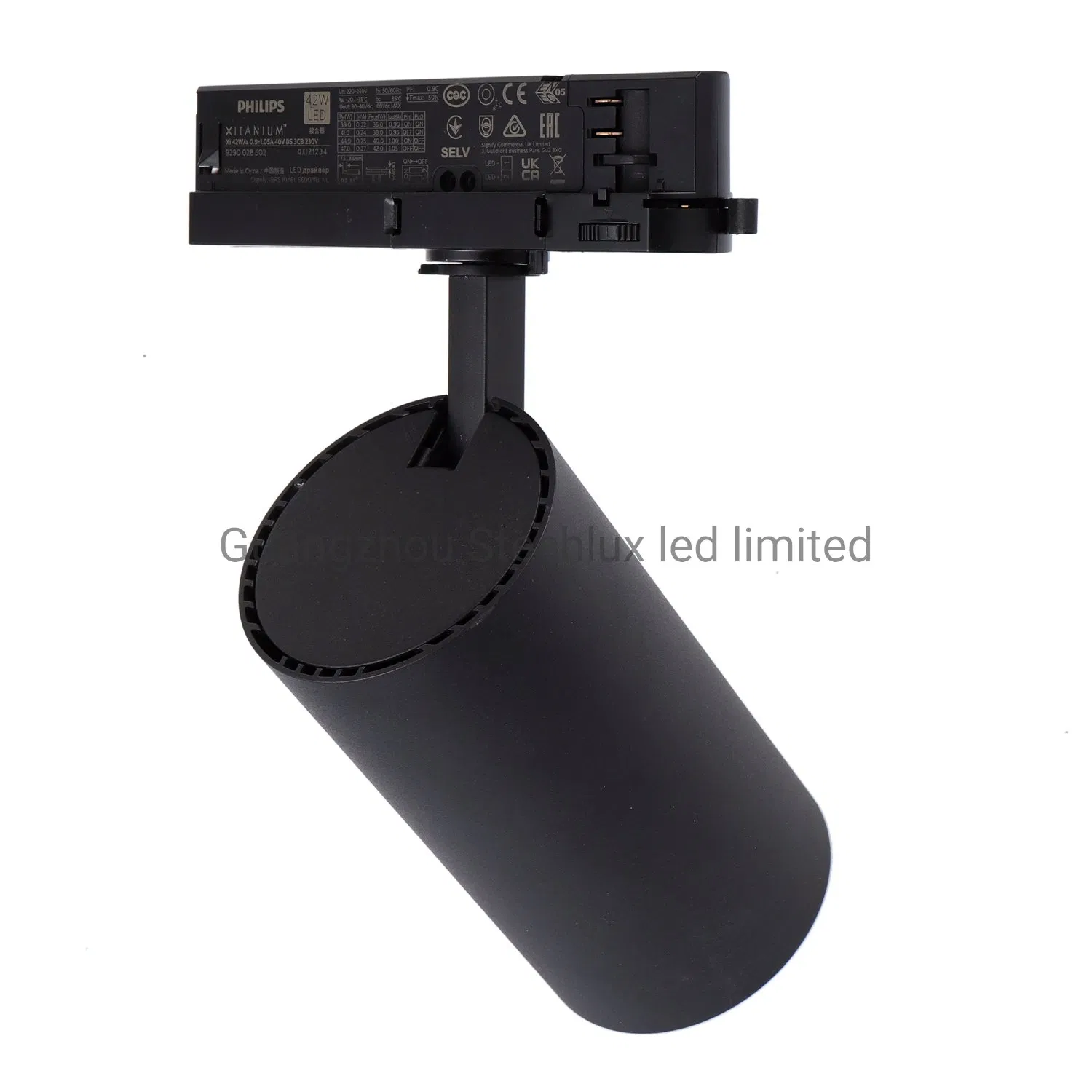 CRI90 2/3/4 Wires 3000K 4000K 35W LED Track Light Dimmable CCT Switchable Indoor Commercial Lighting for Cloth Shop Mall Cafe