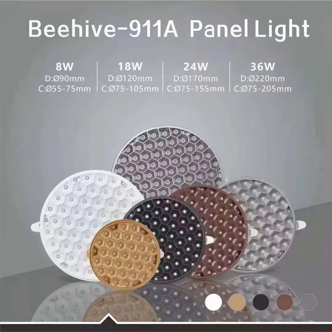 Hot New Honeycomb Adjustable Cutting Size Ultra-Thin Embedded Patch Dimmable LED Panel Light