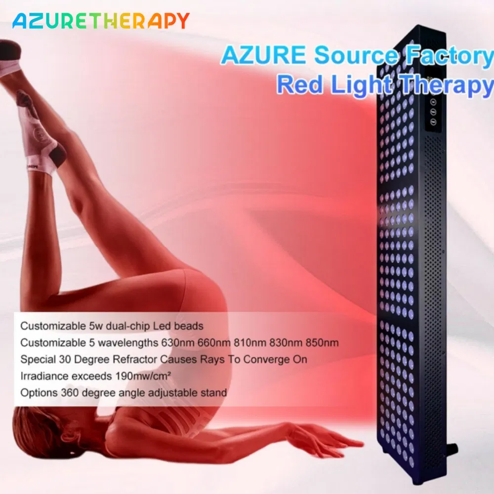 Smart Buttons 1000W 5wavelengths 180PCS LED Infrared Panel Red Light Therapy Device Bed