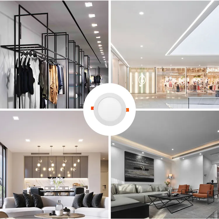 LED Slim Aluminum Square Round Lighting