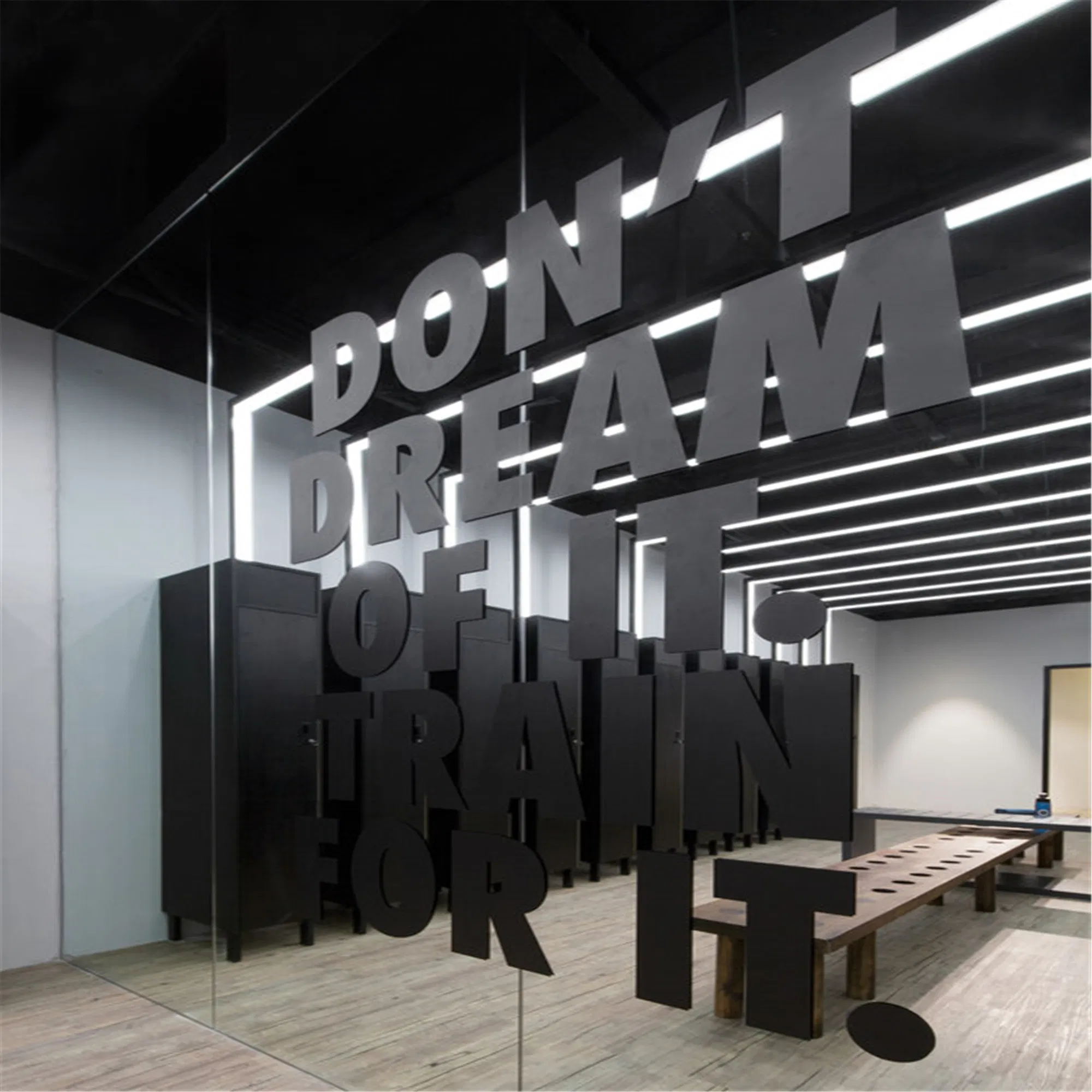 Aluminum Profile Office Lighting Chandelier LED Linear Light System