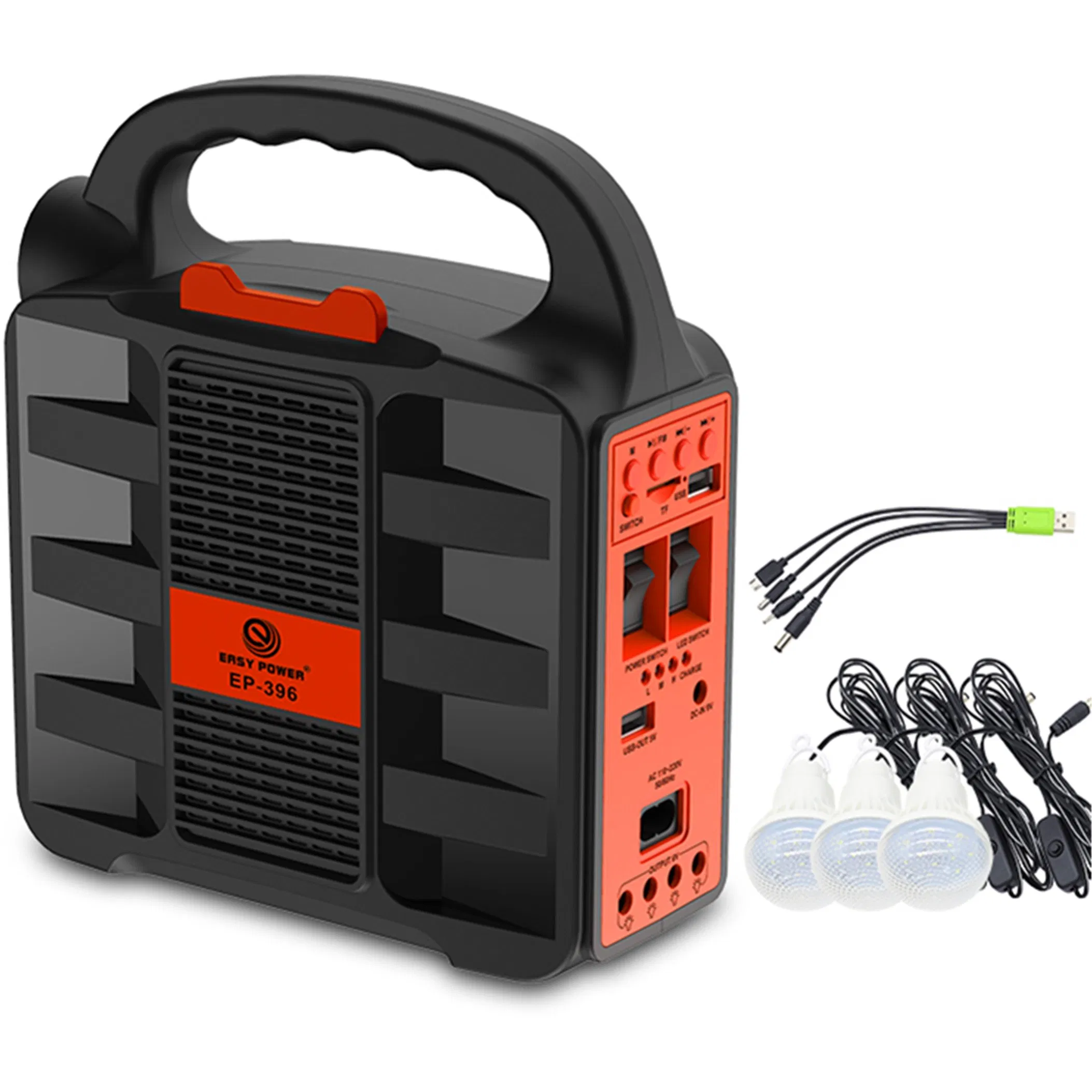 Yaye 2025 Hottest Sell Smart Emergency FM Rechargeable Solar Energy System with LED Light Bulbs for Africa Family Use Small Portable Solar System 1000PCS Stock