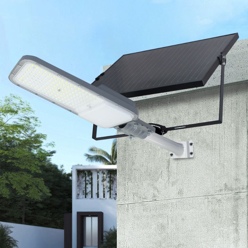 High Quality Model High Lumen 100W 200W 300W Smart Solar Street Rechargeable LED Light with Monocrystalline Solar Panel