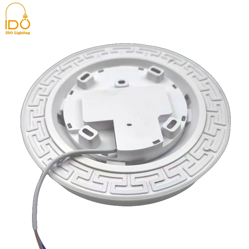 Round Frameless LED Ceiling Panel Light, SMD Back Lit Exchangeable Driver