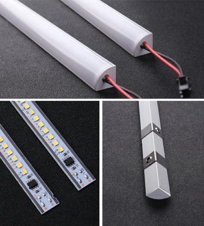 Modern Magnet Retail Shop 12V 24V V-Shape LED Indoor Shelf Lighting Solution