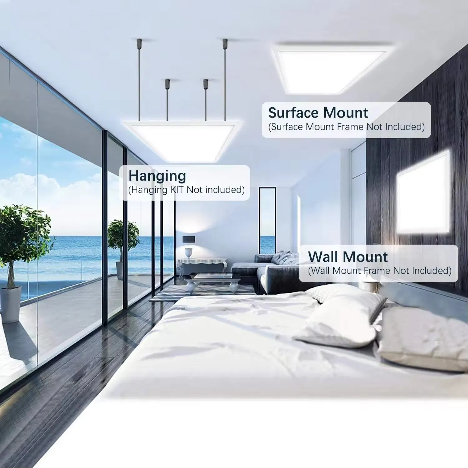 Recessed Edge-Lit LED Flat Panel Light 600*600