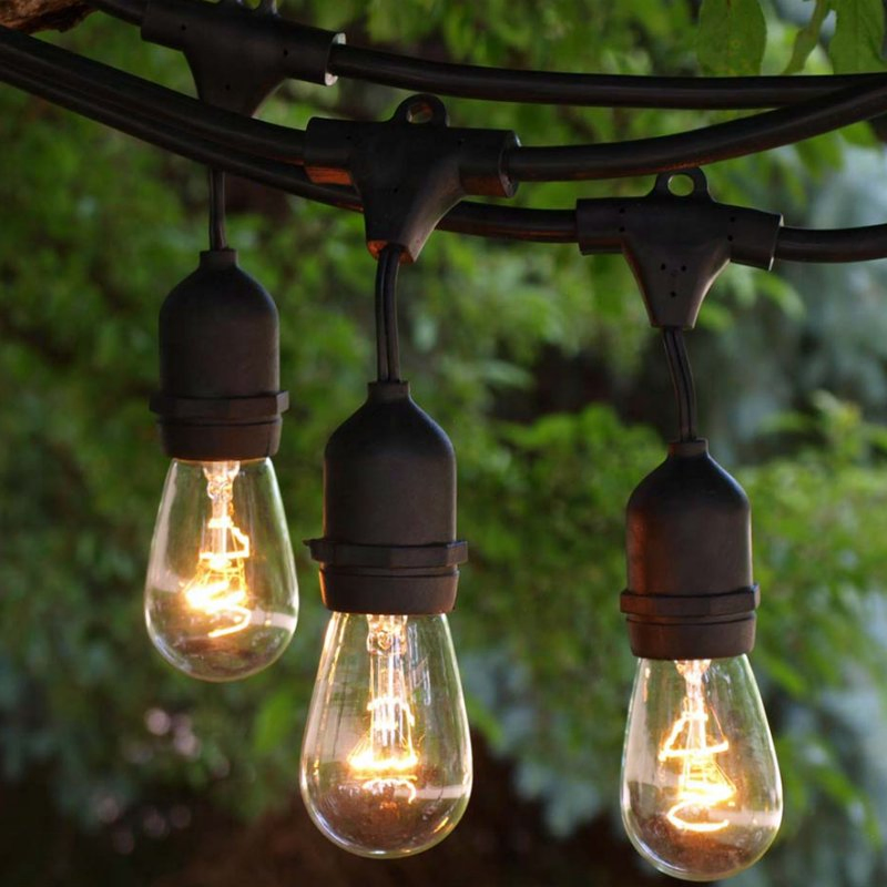 Customized LED Hanging Garland Festoon Cafe Patio Wedding Lighting Weatherproof