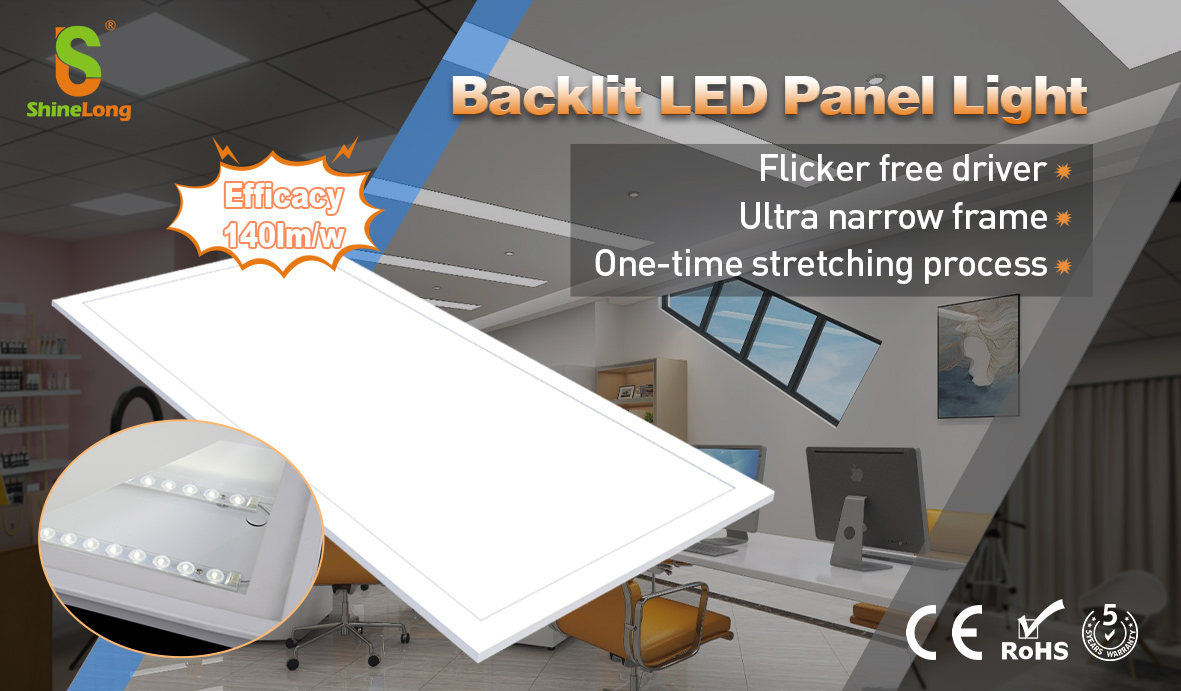 CE Certificated Factory Supply 40W Backlit LED Panel Light for Commercial Spaces