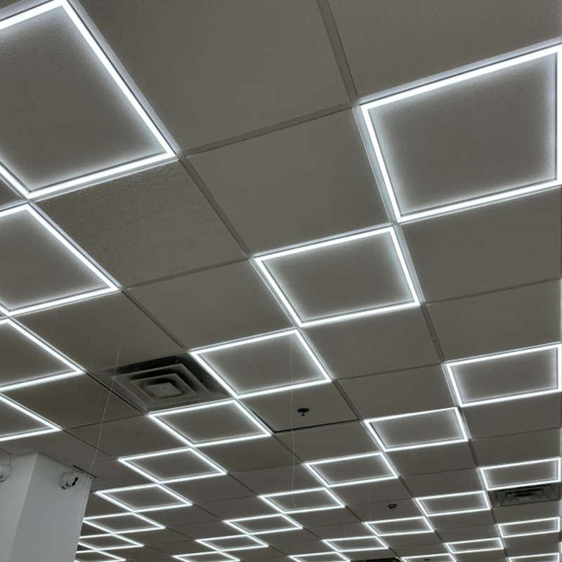 T Bar 2X2 2X4 60X60 Recessed Lighting Indoor Border Surface Mounted Ceiling PC Removable LED Frame Panel Light