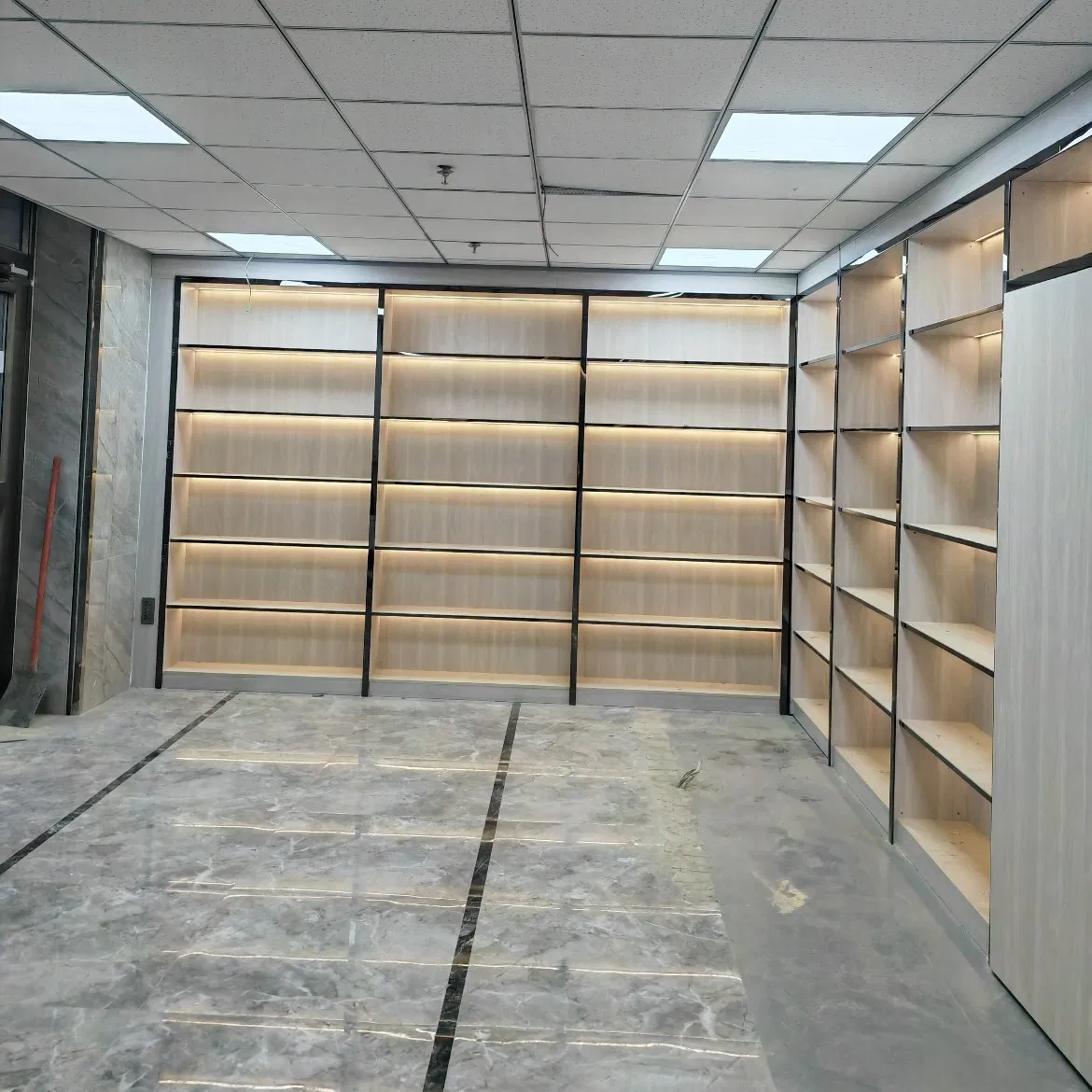 Modern Magnet Retail Shop 12V 24V V-Shape LED Indoor Shelf Lighting Solution