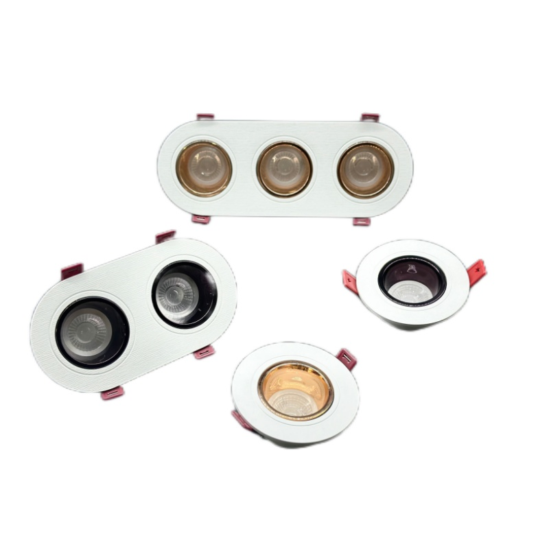 3W 5W 7W 10W 15W 20W Dob Plastic Spot Light Angle Adjustable CCT Dimmable Ceiling Lamp LED Ceiling Light Frame GU10 LED Bulb COB Panel Light Downlight