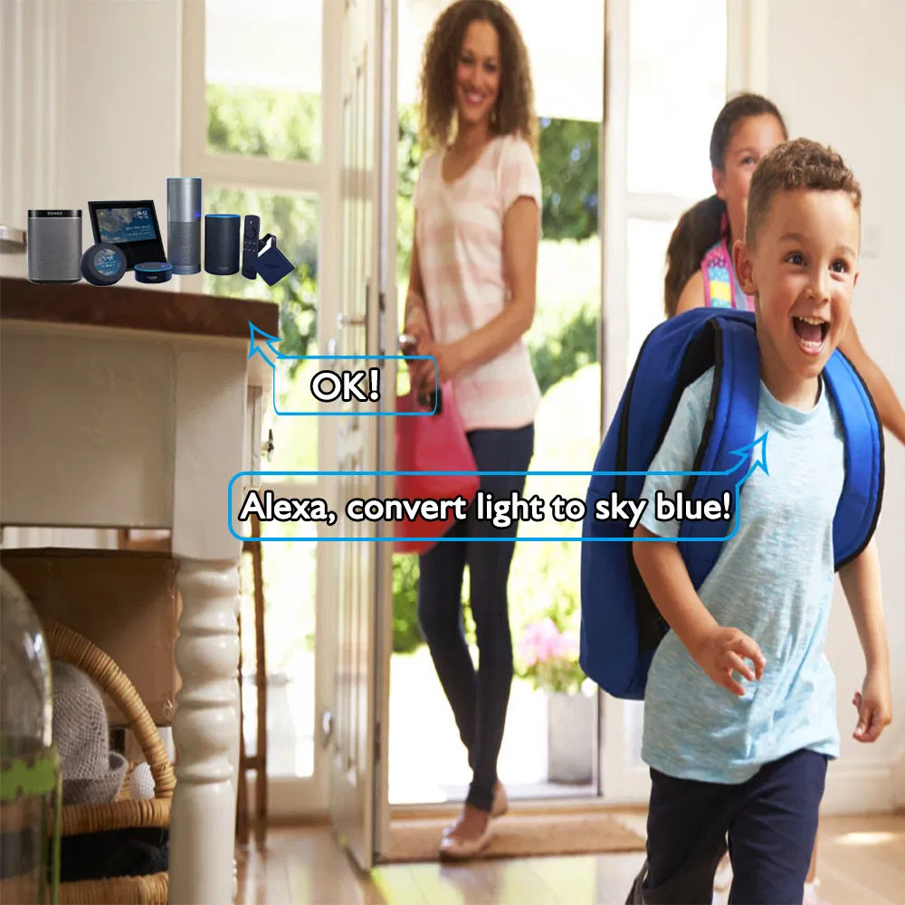 UL ETL Energystar Tuya RGB Support Wi-Fi Protocols Dimmable Smart LED Recessed Panel Light with Alexa and Google