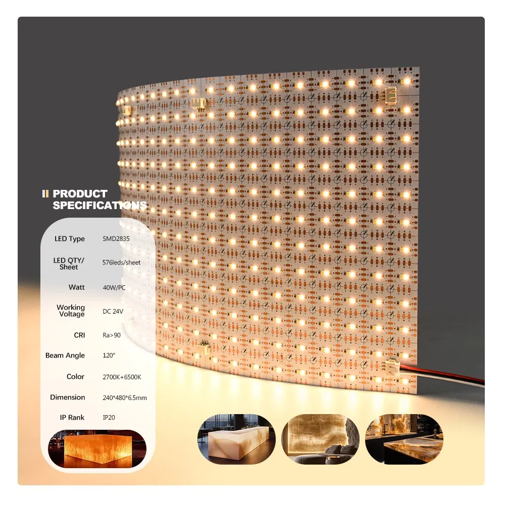 Manufacturer Price LED Backlit Panel Light Luminous Flexible LED Light Sheet