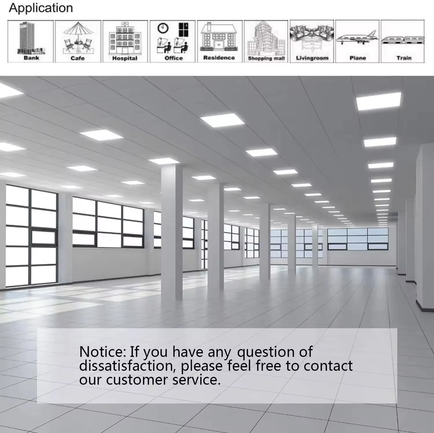 Recessed Edge-Lit LED Flat Panel Light 600*600