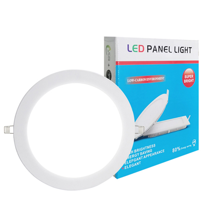 Indoor Commercial Ceiling Recessed Round Square LED Slim Panel Lighting