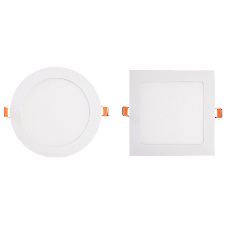 Indoor Ceiling 24W LED Slim Aluminum Square Round Commercial LED Panel Lighting