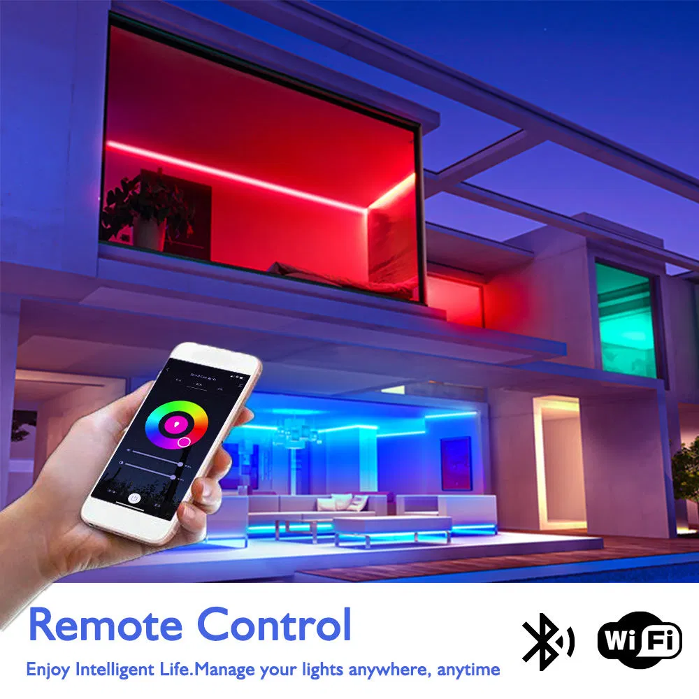 UL ETL Energystar Tuya RGB Support Wi-Fi Protocols Dimmable Smart LED Recessed Panel Light with Alexa and Google