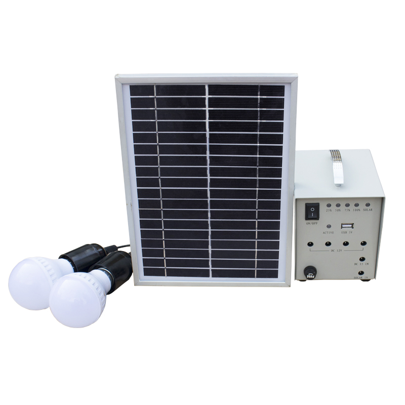 Cheap Price Portable 50W LED Bulb Solar Panel System for Home/Workshp/Office Lighting