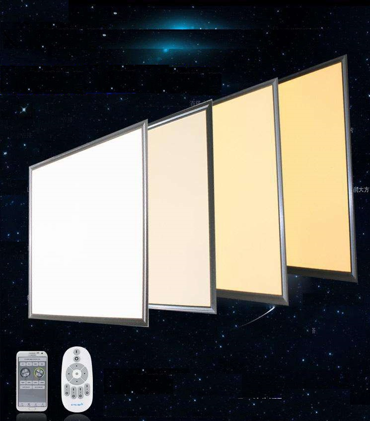 Modern Office Super Thin Hanging Light Fixture Aluminum 3CCT Color Changing and Dimmable LED Flat Panel Pendant Light