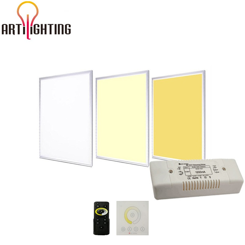Custom Flat Backlit 3CCT Tunable 2X2 2X4 60X60 595X595 25W 36W 40W 48W 60W LED Ceiling Panel Light for Office Hospital