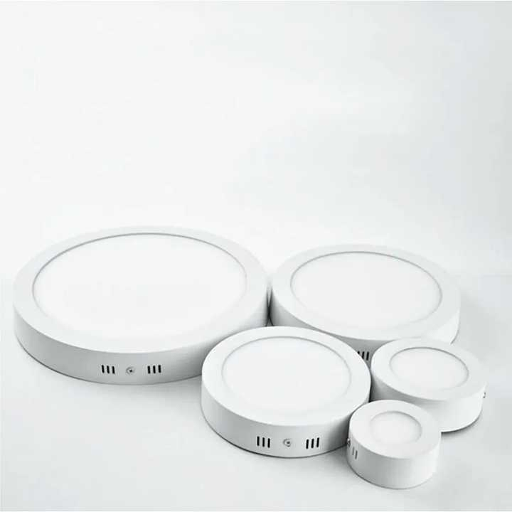 Aluminum Round Square LED Panel Light Surface Mounted AC85-265V for Indoor Use in Bedrooms Offices Shops &amp; Markets