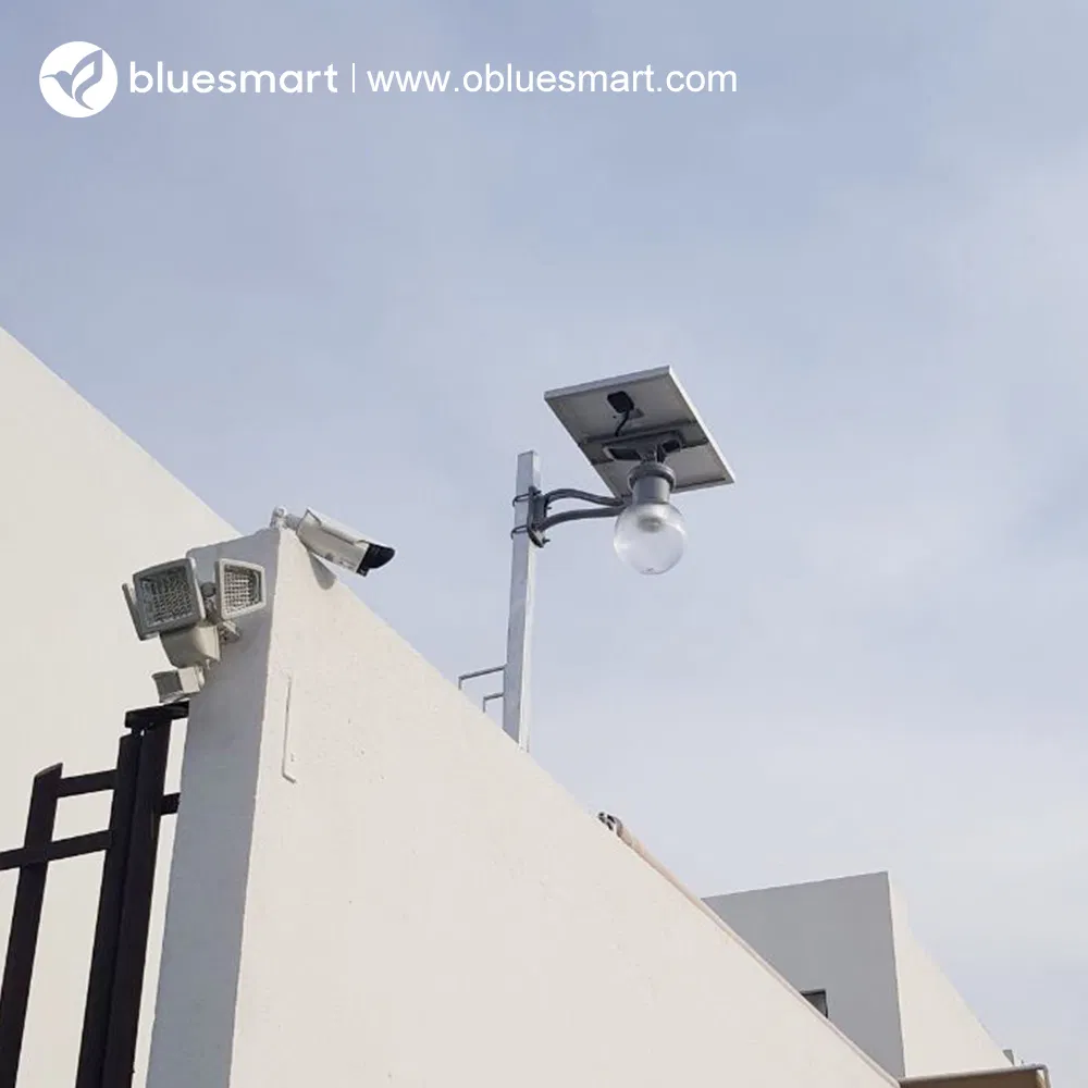 Bluesmart 9W Smart Solar LED Motion Sensor Garden Wall Street Light with Solar Panel