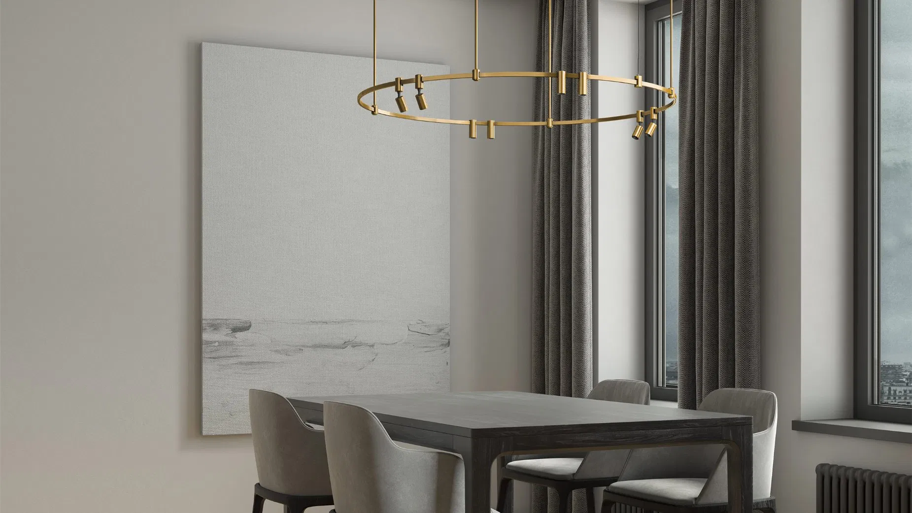 Adjustable DC48V Track Lighting System for Home and Office