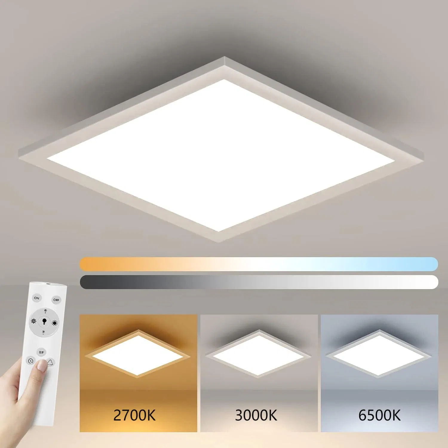 Halolite 49W 3CCT Warm White Natural Daylight Ceiling Lamp Backlit Panel Light LED