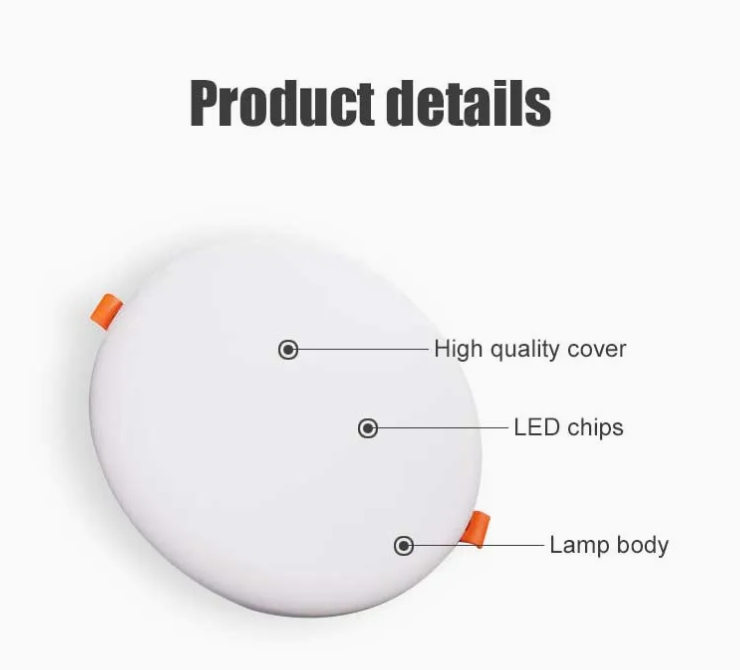 Phulal CE CCC Certified Smart Driver Easy Installation 12W 18W 24W 36W 48W LED Panel Lamp Long Life LED Panel Light