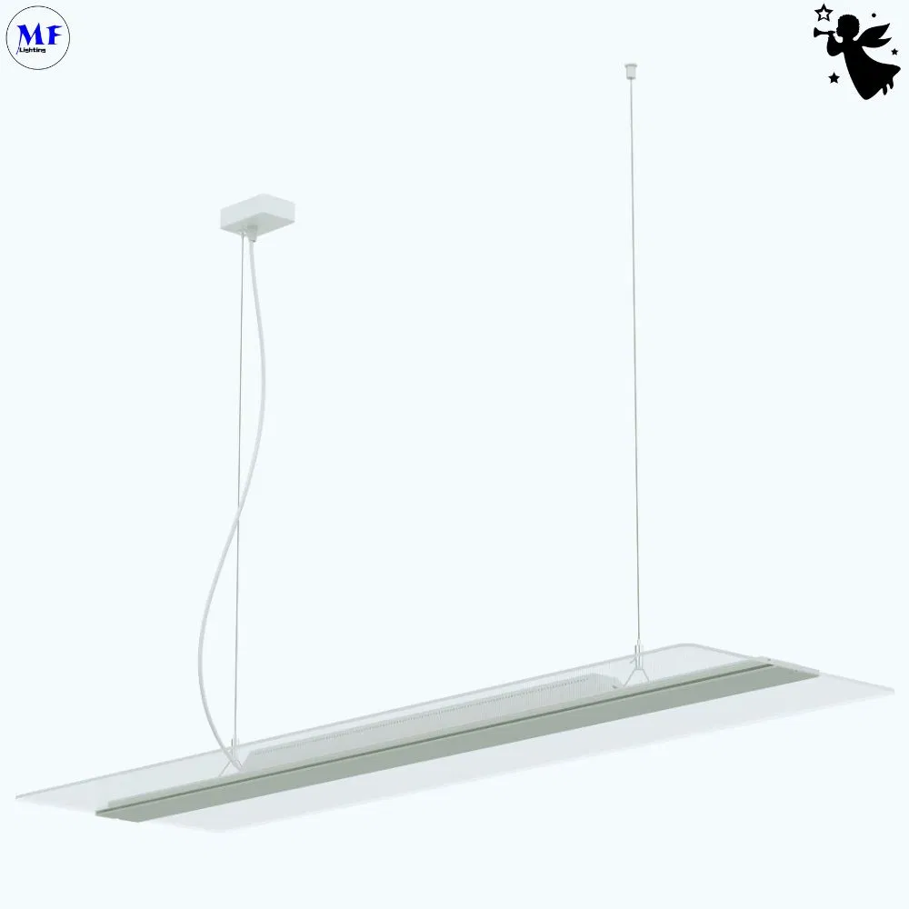 Edge Lit Flame-Retardant Anti Glare 50W 60W 75W 4ft 5ft Dali Dim Commercial Lighting LED Ceiling Panel Light Fixtures Transparent Pendant Light
