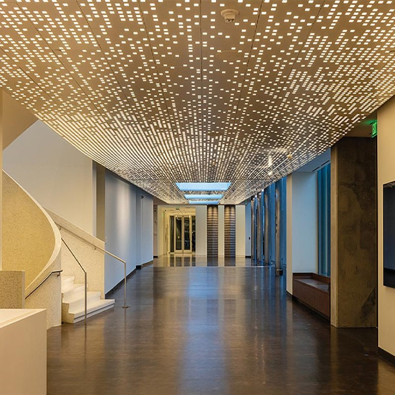 Us Luxurious Ceiling Decoration Ideas Custom Metal Ceiling System with LED Lighting
