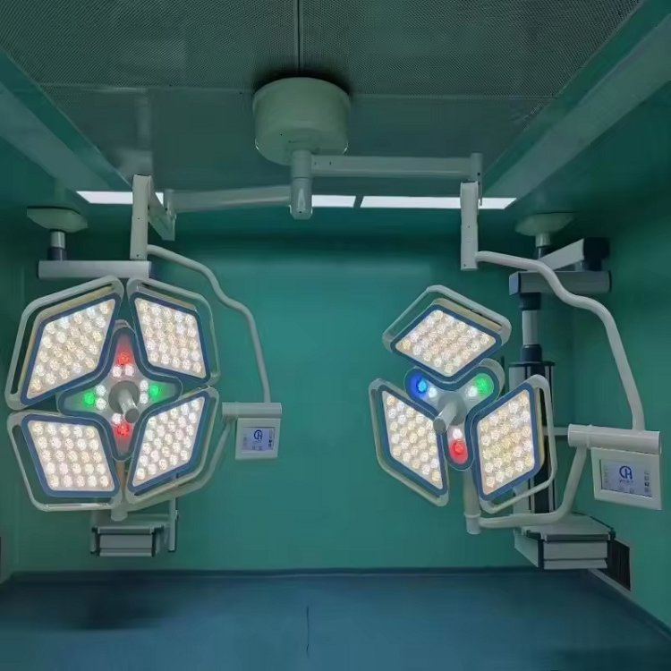 Petal Design LED Shadowless Hospital Ceiling Operating Lamp Electric Powered