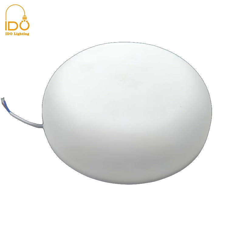 Round Frameless LED Ceiling Panel Light, SMD Back Lit Exchangeable Driver