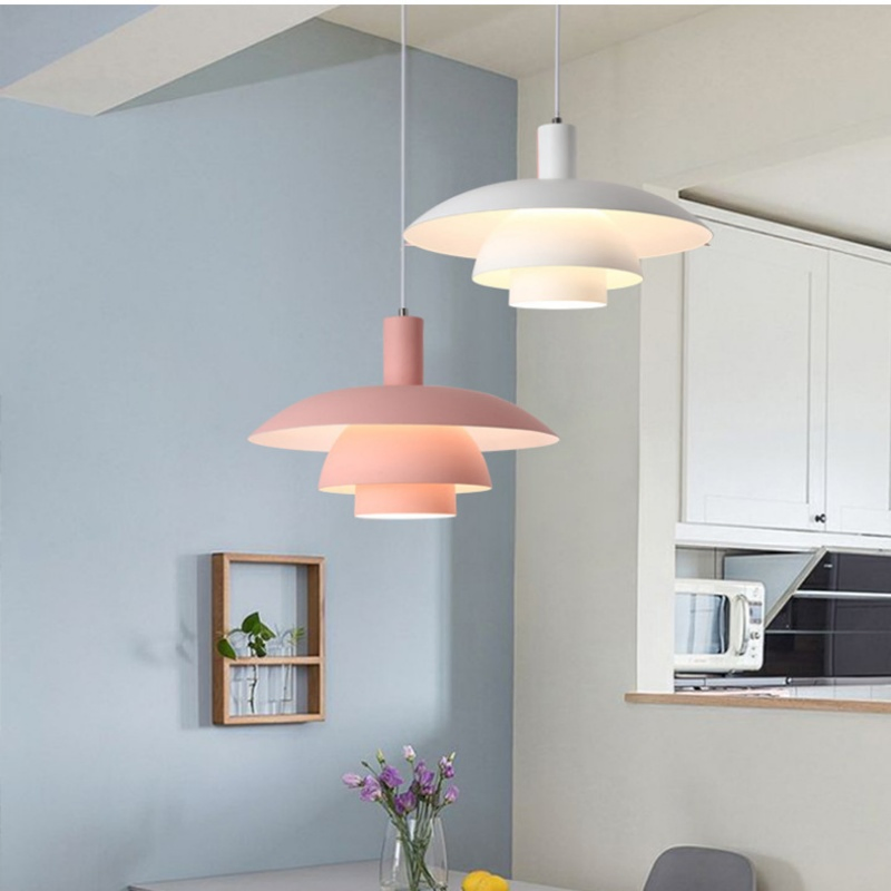 Commercial LED Lighting Single Head Light Restaurant Modern Simple Creative Personalized Lamps Nordic Bar Colorful Home Decoration Hanging Chandeliers (ZY-J025)