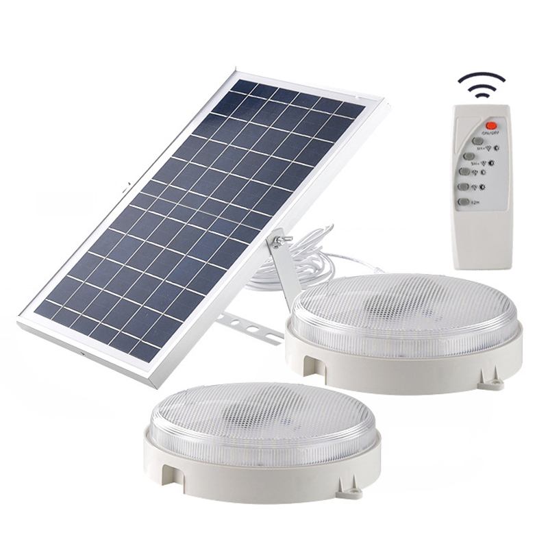 Camping Home Bedroom Surface Mounted Solar Panel Motion Sensor Smart Lamp Indoor LED Ceiling Light