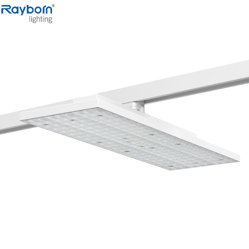 2022 New 40W 50W 70W Dimmable Linear Track Panel Light Indoor Magnetic Commercial LED Track Lighting for Supermarket/Shopping Mall/Restaurant/Showroom/Stores